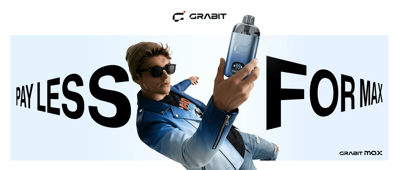 GRABIT MAX Open System pod and easyLiQ refill solution