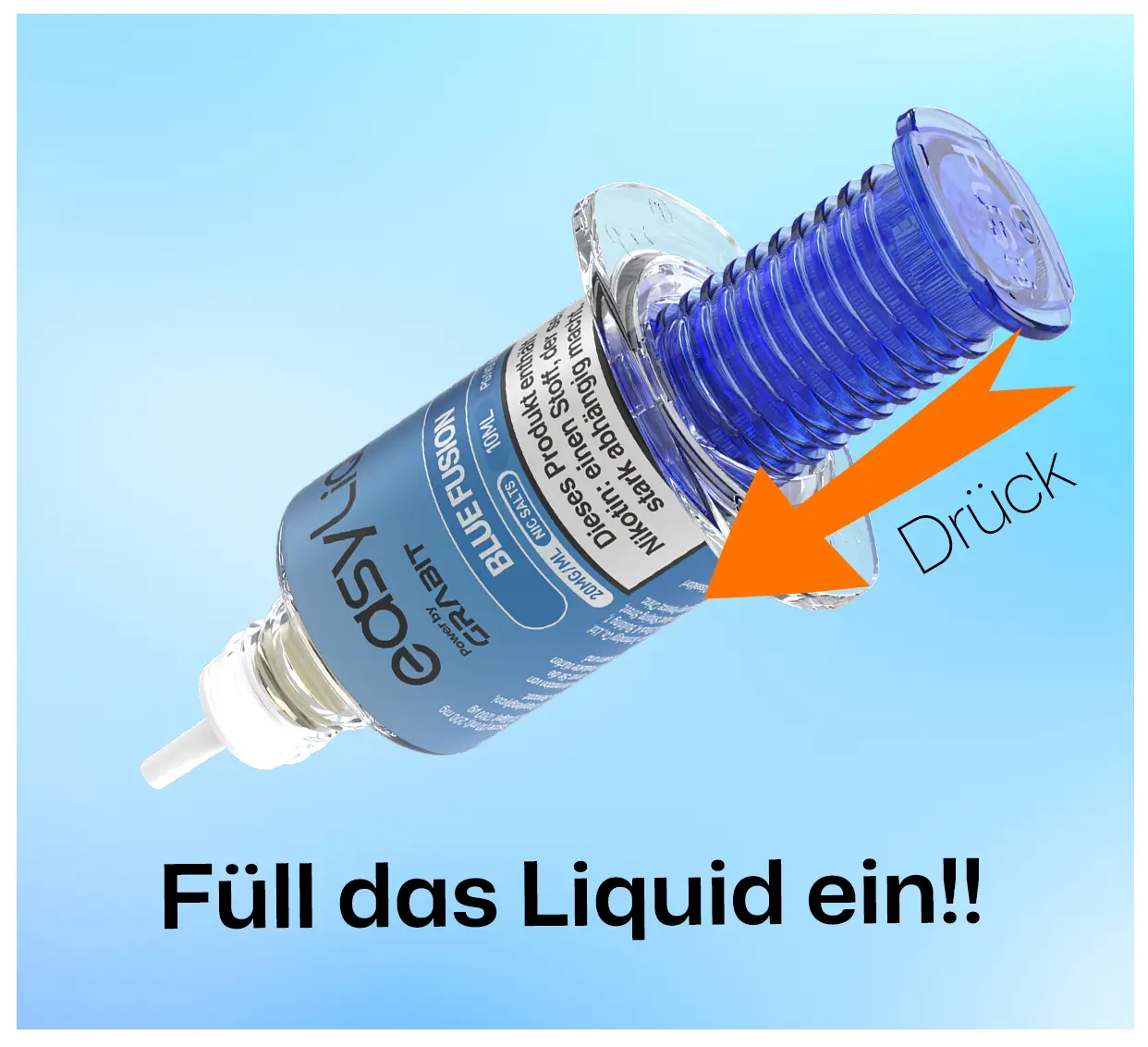 Fill the liquid