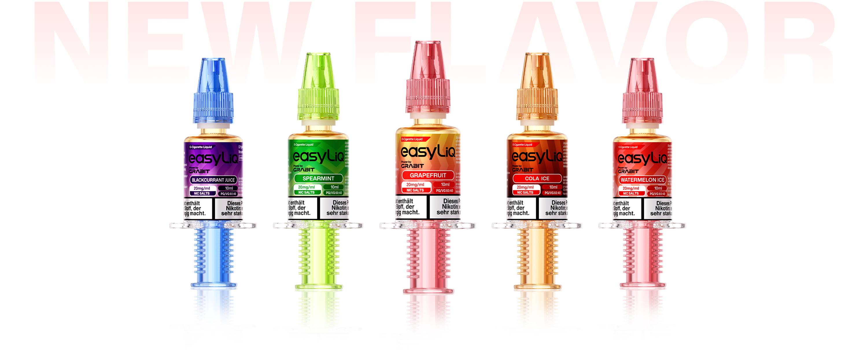 Discover 5 new easyLiQ flavour directions